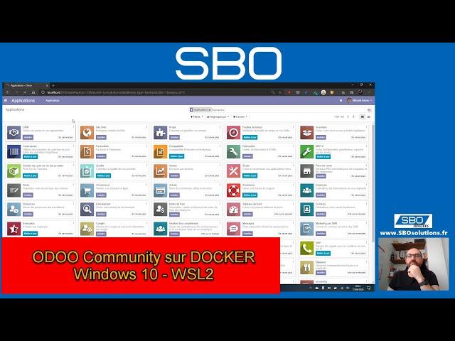 Installation ODOO Community sur DOCKER (Windows 10 - 20H2 - WSL2 - Ubuntu 20.04)