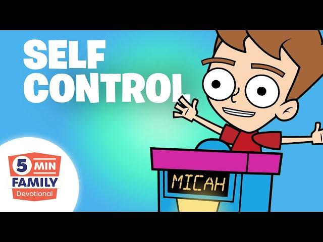 Learning Self Control (Fruit of the Spirit) - 5 Minute Family Devotional | Minno Kids Bible Stories