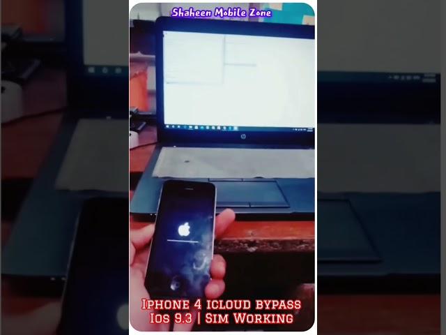 iphone 4 ios 9.3 icloud bypass | sim working #iphone