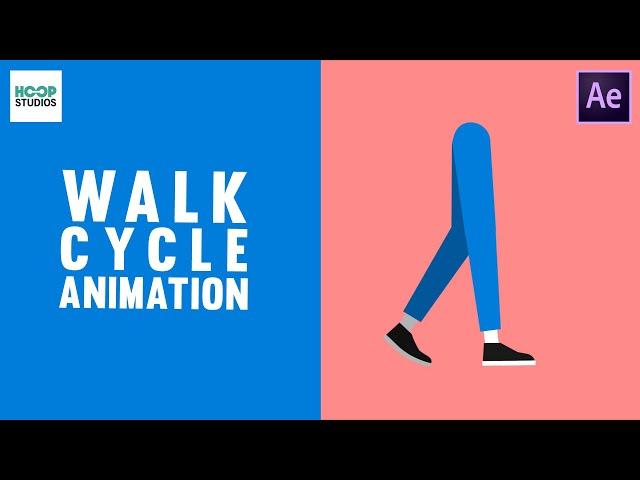 Walk Cycle Animation Tutorial in After Effects | After Effects Tutorial | No Plugins