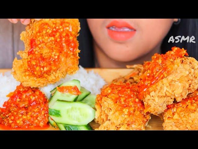 ASMR AYAM CRISPY ||MUKBANG INDONESIA #ASMR #asmrsounds #eatingsounds #ayamgoreng #ayamcrispy #ayam