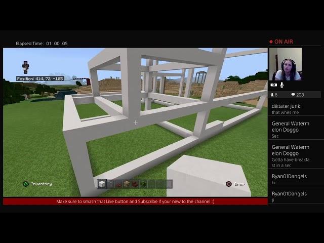 Girlfriend Plays Minecraft Creative - Gameplay Livestream