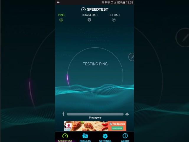 Singapore WiFi Speedtest on mobile phone (537Mbps)