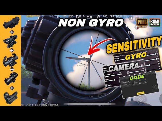 Non Gyro No Recoil sensitivity  | Best NON GYRO SENSITIVITY SETTINGS BGMI / PUBG || copy & used 