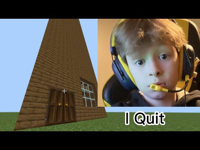 Making His Minecraft House Bigger Until He Notices..