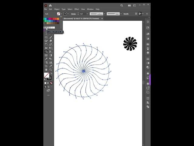 How to make Round Shape Logo Design in Illustrator CC Tutorial Bangla #shorts #jahid360designer