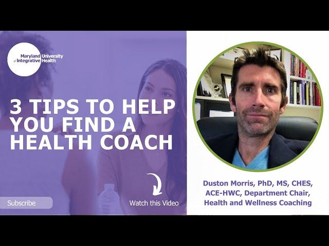 3 Tips to Help You Find a Health Coach