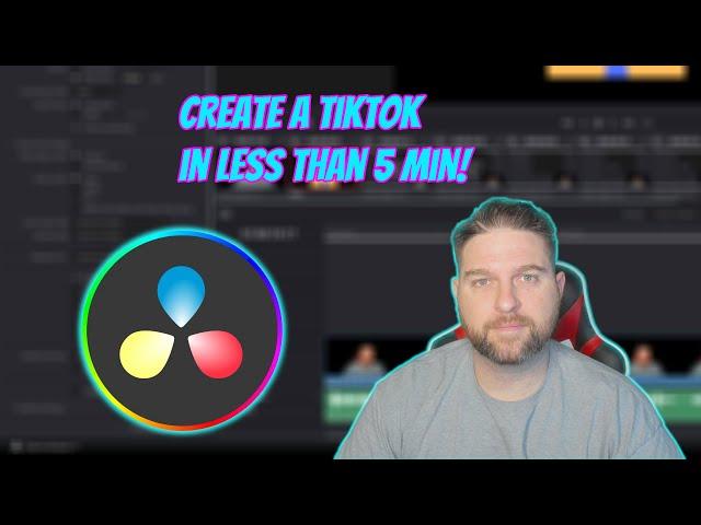 Create a TikTok using Davinci Resolve in less than 5 Min!