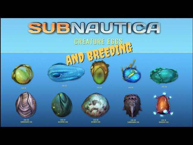 SUBNAUTICA ALL EGGS