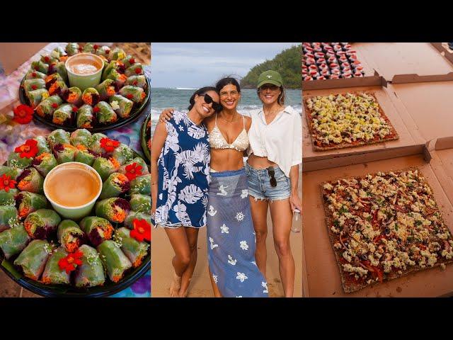 I Threw a Beach Party!  Juicing for 60 People + a Raw Vegan Feast  FullyRaw in Hawaii Vlog 