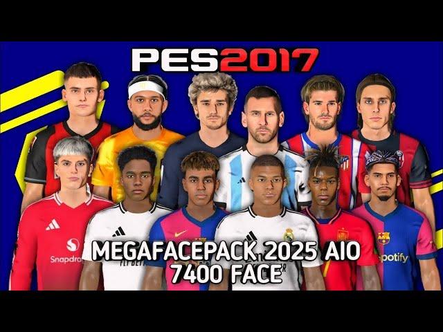 PES 2017 Mega FACEPACK V3 New Look UPDATE 2025 AIO SUPPORT ALL PATCHES - (Download & Install)