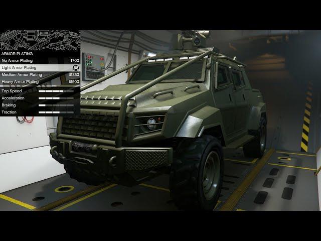 GTA 5 - Past DLC Vehicle Customization - HVY Insurgent Pickup Custom (Terradyne Gurkha)