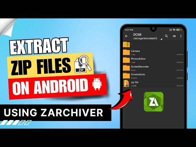 How to Extract Zip Files on Android zArchiver | Open Zip Files on Android | GTA, Minecraft, OBB, ETC