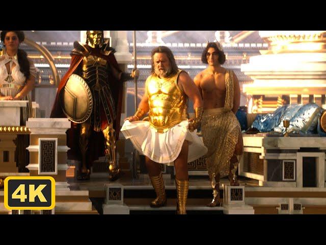 Zeus in skirts | Thor love and thunder Zeus scene 4K