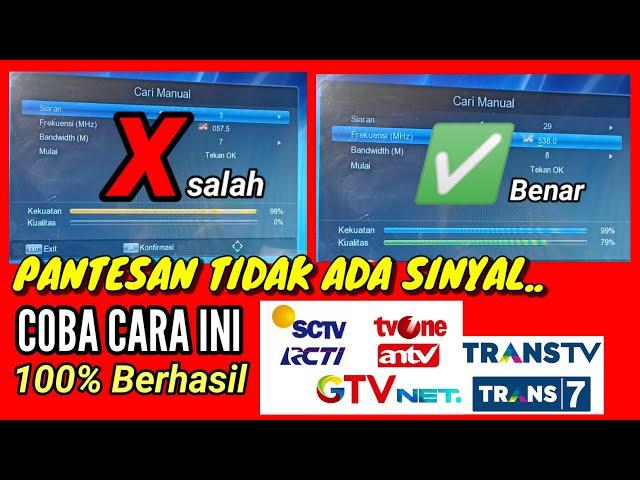 Cara mencari siaran tv digital yang hilang Di Set Top Box