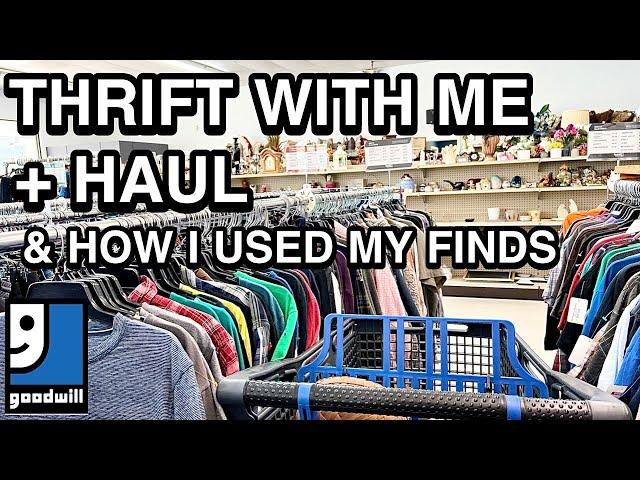 THRIFTING AT GOODWILL & A THRIFT SHOPPING HAUL * THRIFT WITH ME THRILLED THRIFTER