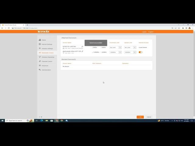 How to set Bandwidth Control in tenda router n301 2023