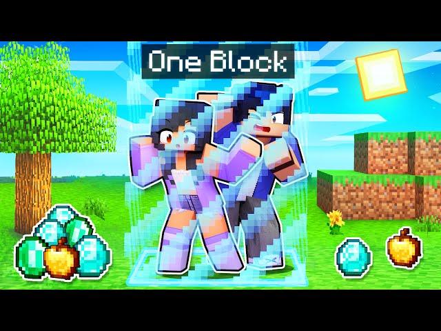 Minecraft But We're LOCKED In ONE BLOCK!