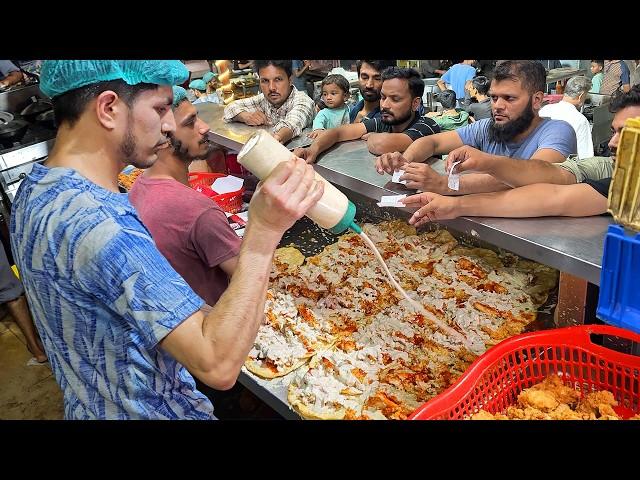 KFC ZINGER BURGER in MEGA KITCHEN  Speedy Guy Making Biggest PARATHA ROLL! Crazy Rush for Fast Food