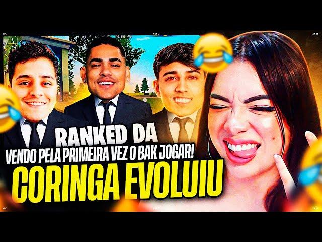 BAK, CORINGA e RACHA NA RANQUEADA da RESENHA NO FREE FIRE! É O SQUAD 2.0? [REACT]