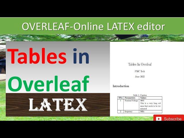 How to insert tables in overleaf l Add tables in Latex.