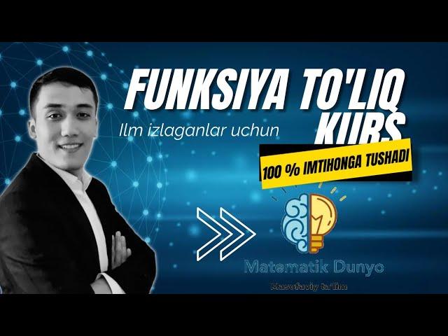 Funksiya || Funksiyalar haqida umumiy tushuncha || Funksiyalar kerakli ma'lumotlar