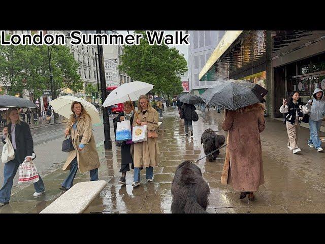 England, London Summer Walk 2024 | Regent Street, Soho Streets, Leicester Square [4K HDR]