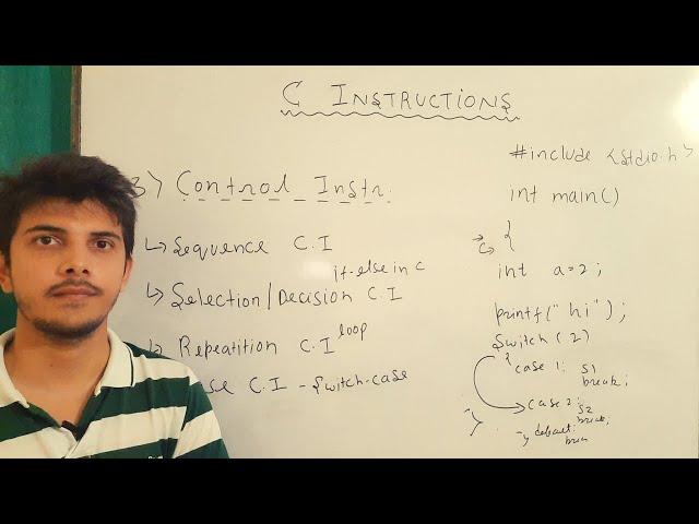 types of instructions in c programming | arithmetic , type declaration and control instructions