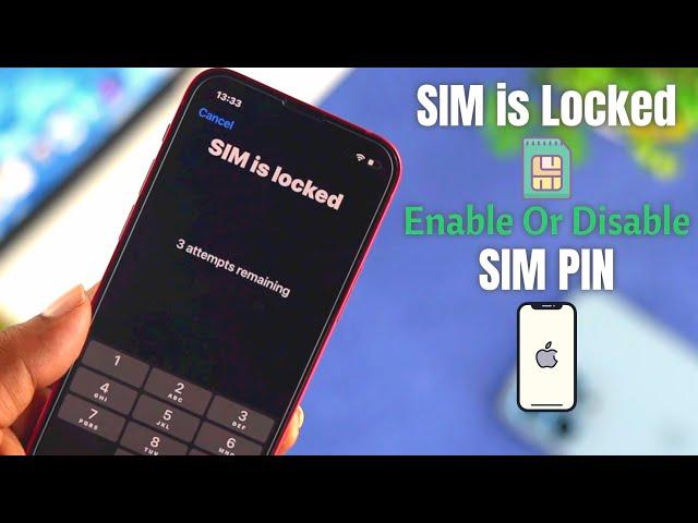 How to Enable/Disable SIM PIN Any iPhone! [Change SIM PIN]