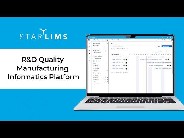 The R&D Quality Manufacturing Informatics Platform from STARLIMS