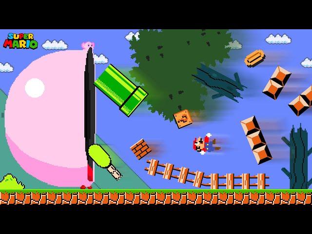 What If Kirby can Eat Everything in Super Mario Bros.?