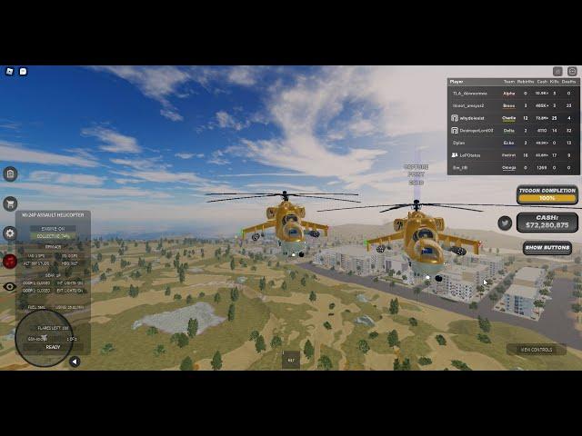 Roblox Oil Warfare Tycoon! (MI-24 gameplay)