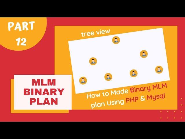 MLM Binary Plan In PHP & MYSQL || binary tree structure || Part-12