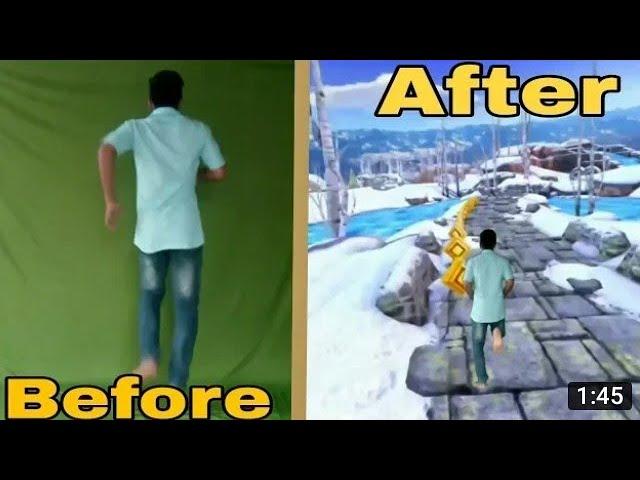 Temple Run VFX Green screen Video