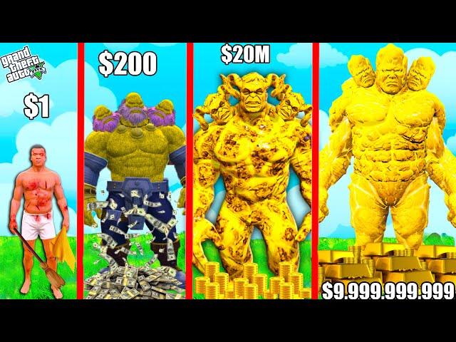 Franklin Purchasing $1 GOLDEN HULK Suit to $1,000,000,000 in GTA 5