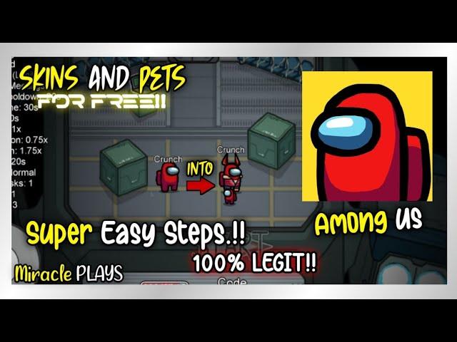 HOW to get FREE SKINS and PETS in Among Us ??? | UPDATED LINK!!