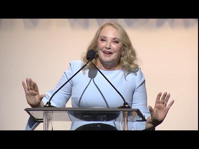 J. Smith-Cameron Accepting her 2024 Makers Women Honor