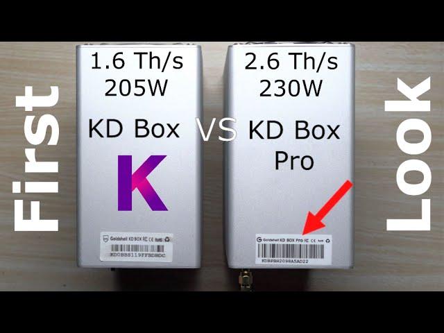 Goldshell KD Box Pro (Kadena Miner) - First Look, Setup & Comparison to KD Box