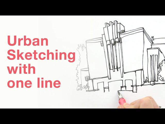 Urban Sketching With Just One Line