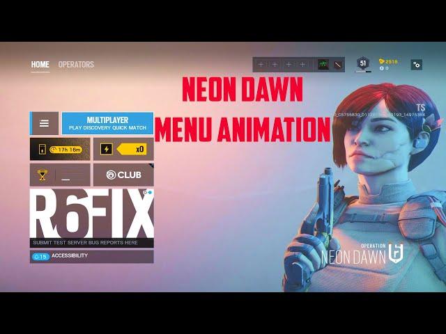 Operation Neon Dawn Main Menu Animation