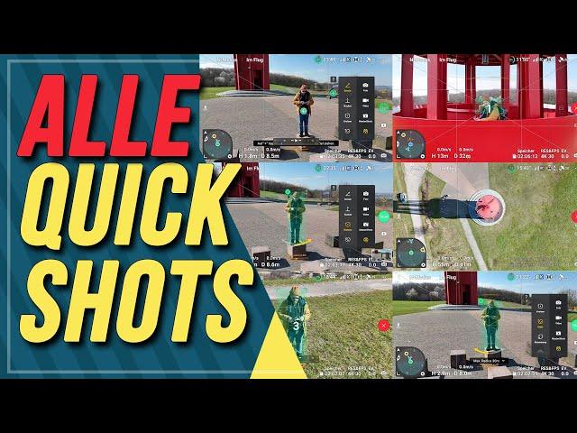 DJI Mini 4 Pro Quickshots: Dronie, Helix, Kreisen, Rocket Beispiele mit Anleitung, Tipps und Tricks