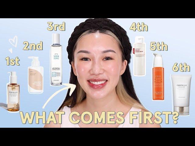 HOW TO LAYER SKINCARE! What Order, Morning or Night?! Glass Skin