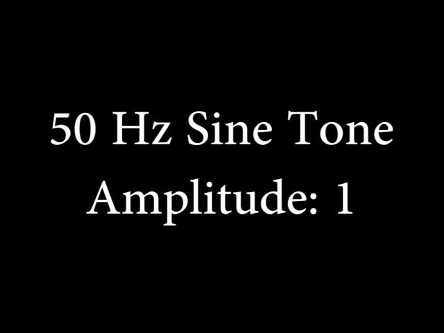 50 Hz Sine Tone Amplitude 1