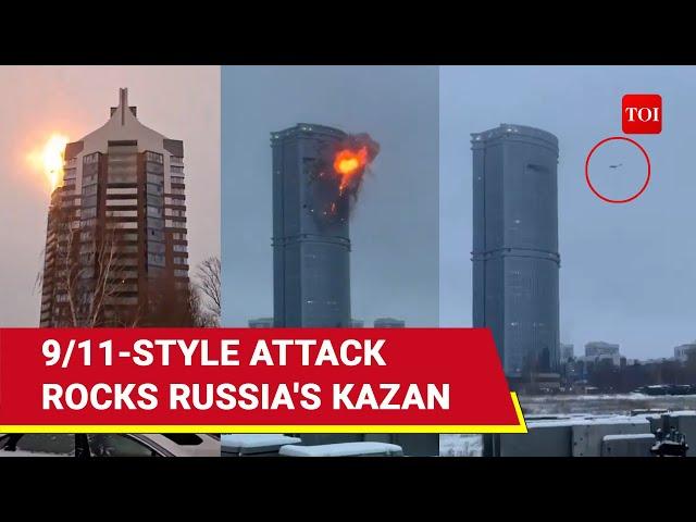 Russia Under 9/11 Style Attack; Multiple Aircraft Crashes Into Kazan High-Rise Buildings | Watch