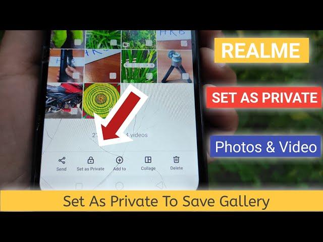 how to view set as private photos & videos in realme | how to set as private photos save to gallery