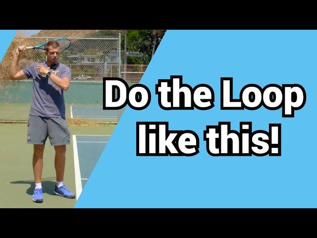 How to do the loop on the serve