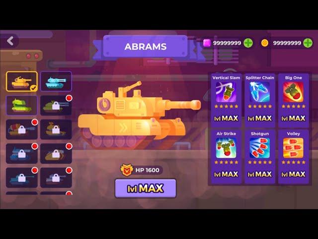 Tank Stars All Tanks Max Level Gameplay!