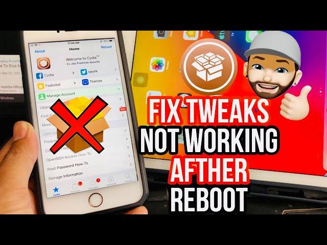 How To Fix Cydia Tweaks Not Working afther Reboot iOS14/13/12