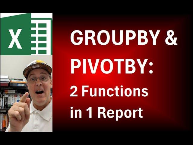 2 Different Functions in GROUPBY & PIVOTBY Functions. Excel Magic Trick 1844 Part 2