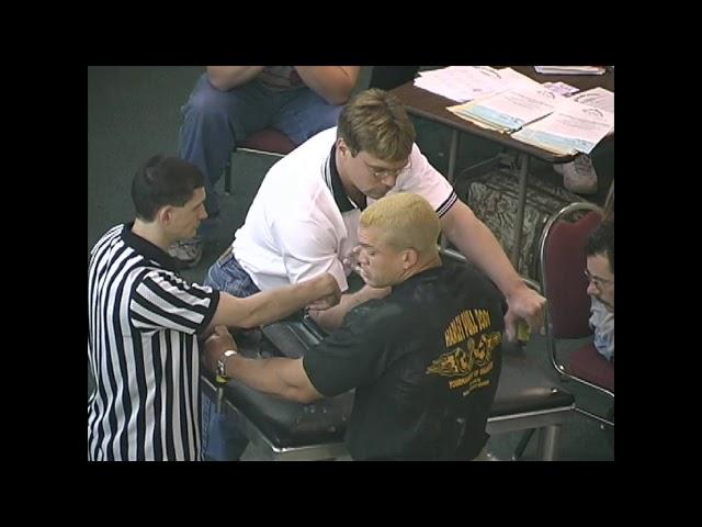 Armwrestling Tournament Match - John Brzenk vs  Marcio Barbosa - Right Handed shorter match